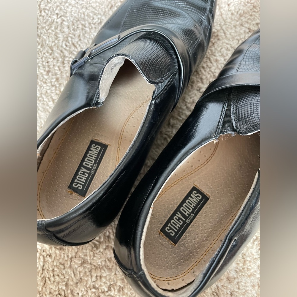 Men’s Genuine Leather Stacy Adam’s Beau pointed square. - Picture 2 of 5